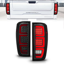 Load image into Gallery viewer, Anzo 19-23 GMC Sierra 1500/2500HD/3500HD Smoke Black Replacement Full LED Bar Tail Light