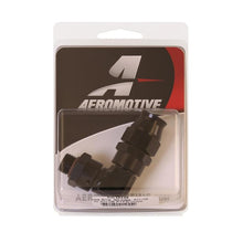 Load image into Gallery viewer, Aeromotive PTFE Hose End - AN-06 to AN-08 Hose - 90 Deg - Black Anodized