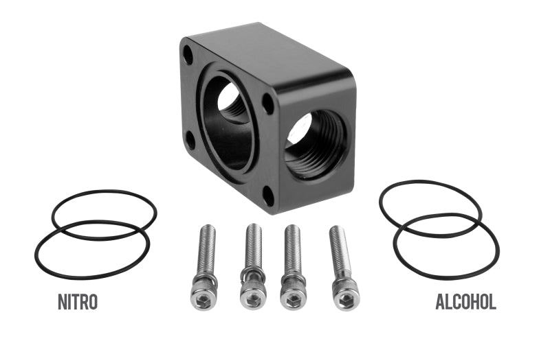 Aeromotive Spur Gear Pump Distribution Block - 2x AN-10