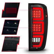 Load image into Gallery viewer, Anzo 19-23 GMC Sierra 1500/2500HD/3500HD Smoke Black Replacement Full LED Bar Tail Light
