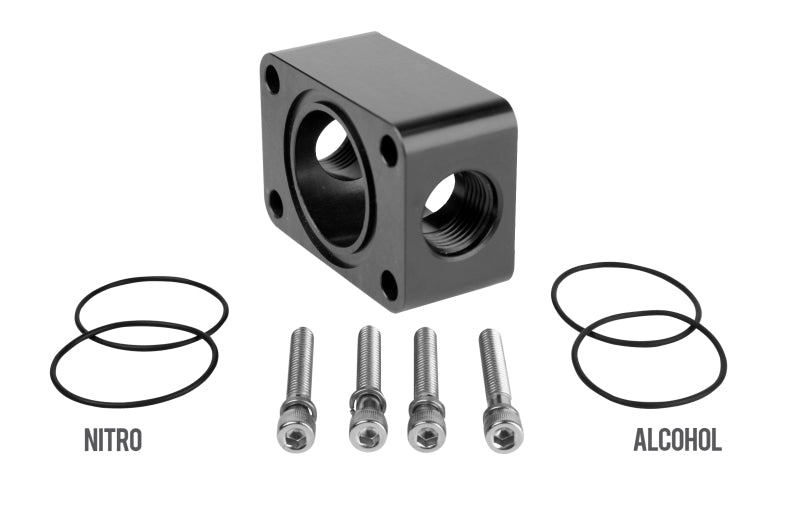 Aeromotive Spur Gear Pump Distribution Block - 2x AN-08