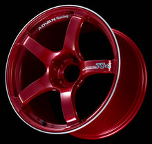 Load image into Gallery viewer, Advan TC4 15x5.5 +45 4-100 Racing Candy Red &amp; Ring Wheel