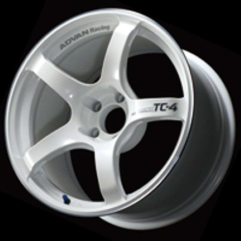 Advan TC4 16x6.5 +45 4-100 Racing White Metallic & Ring Wheel
