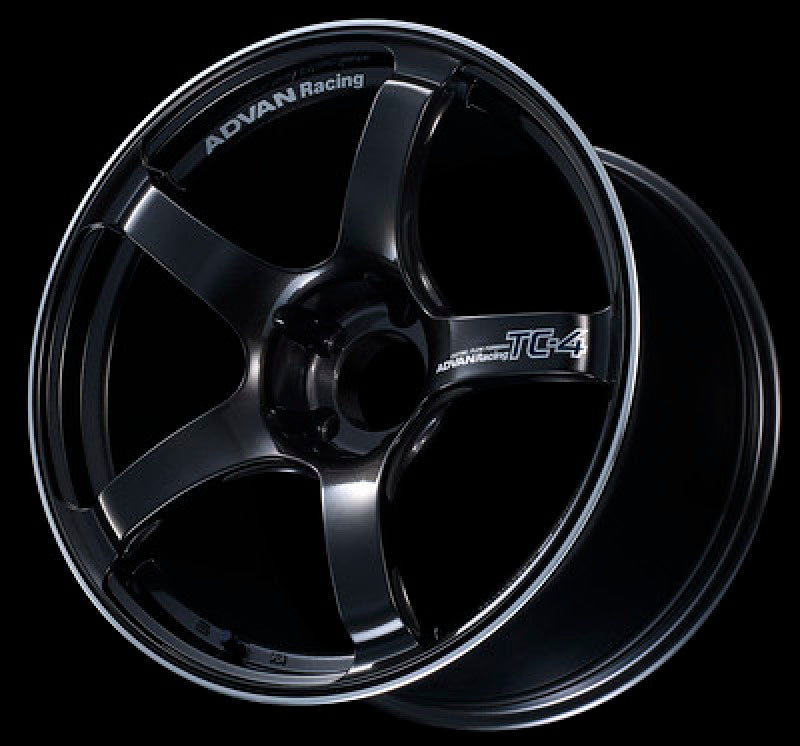 Advan TC4 15x5.0 +45 4-100 Black Gunmetallic & Ring Wheel
