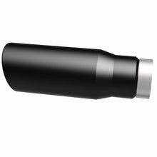 Load image into Gallery viewer, MagnaFlow Tip Stainless Black Coated Single Wall Round Single Outlet 5in Dia 3.5in Inlet 14.5in L