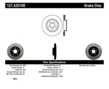 Load image into Gallery viewer, StopTech 1/02-05 Infiniti G35 (alloy disc) / 6/02-05 Nissan 350Z Slotted &amp; Drilled Right Front Rotor