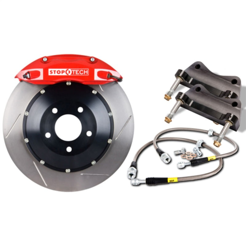 StopTech 06-08 350Z (Non-Track) / 09-10 Nissan 370Z Sport Model Only Rear BBK w/ Red ST-41 Calipers