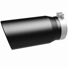 Load image into Gallery viewer, MagnaFlow Tip Stainless Black Coated Single Wall Round Single Outlet 6in Dia 5in Inlet 13in L