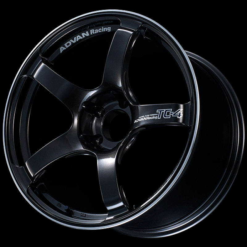 Advan TC4 18x9 +25 5-114.3 Racing Black Gunmetallic and Ring Wheel