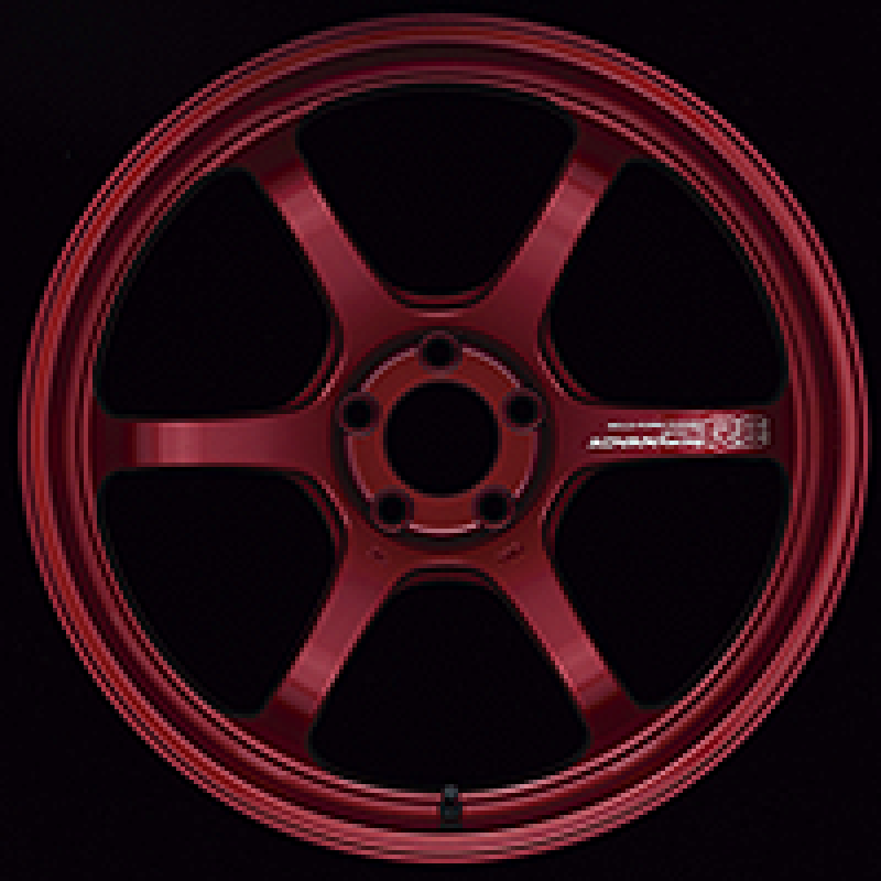 Advan R6 18x8.0 +45 5-120 Racing Candy Red Wheel