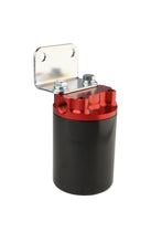Load image into Gallery viewer, Aeromotive SS Series Billet Canister Style Fuel Filter Anodized Black/Red - 10 Micron Fabric Element