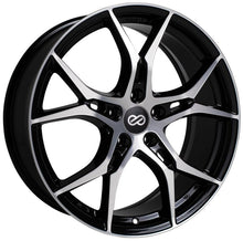 Load image into Gallery viewer, Enkei Vulcan 18X8.0 40mm Offset 5x120 Bolt 72.6mm Bore Black Machined Wheel