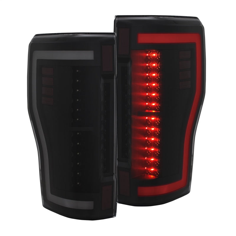 ANZO 2017+ Ford F-250 LED Taillights - Black/Smoke
