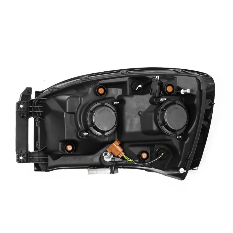 AlphaRex 06-08 Ram 1500HD NOVA LED Proj Headlights Plank Style Alpha Blk w/Seq Signal/DRL/Amber LED