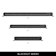 Load image into Gallery viewer, Go Rhino Xplor Blackout Series Dbl Row LED Light Bar (Side/Track Mount) 32in. - Blk