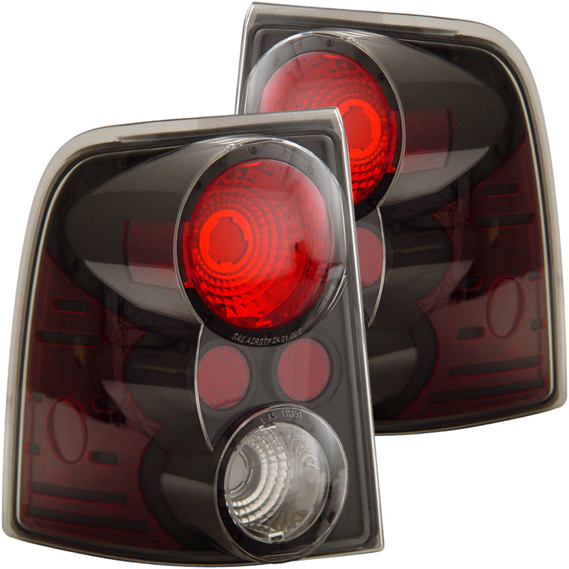 ANZO 2002-2005 Ford Explorer Taillights Black