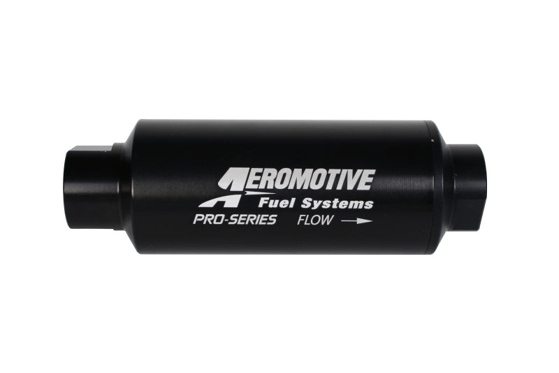 Aeromotive Pro-Series In-Line Filter - AN-12 - 40 Micron SS Element - Nickel Chrome Finish