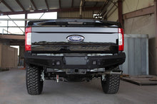 Load image into Gallery viewer, Addictive Desert Designs 17-18 Ford F-250 HoneyBadger Rear Bumper w/ Backup Sensor Cutouts