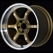 Load image into Gallery viewer, Advan R6 18x10.5 +24 5-114.3 Machining &amp; Racing Brass Gold Wheel