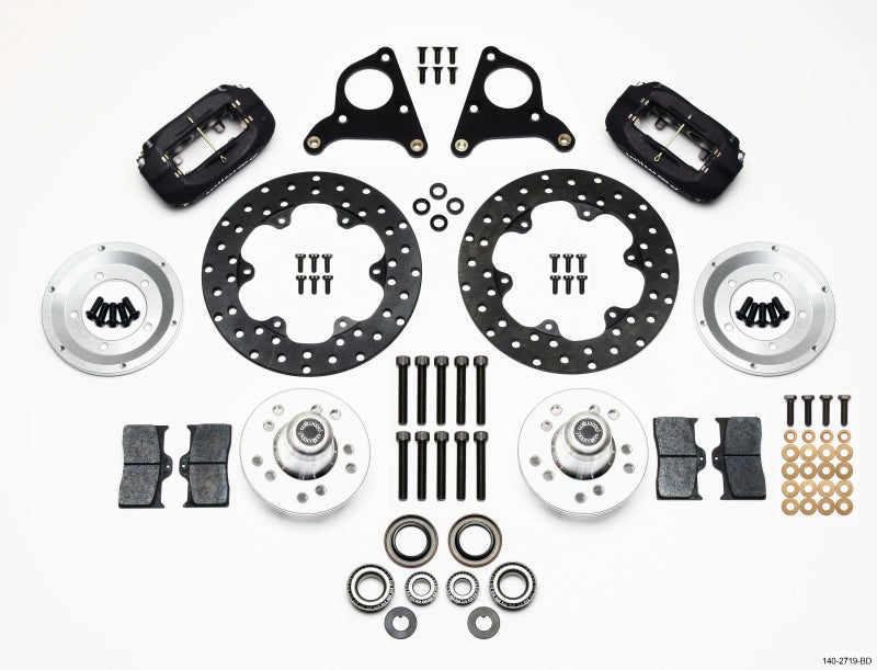 Wilwood Forged Dynalite Front Drag Kit Drilled Rotor CPD 73-80 A E B All F w/Disc