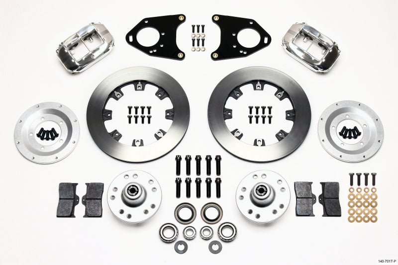 Wilwood Forged Dynalite Front Kit 12.19in Polished 71-80 Pinto/Mustang II Disc & Drum