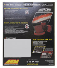 Load image into Gallery viewer, AEM 2011 GMC SIERRA 2500 HD 6.6L Dryflow Round Straight Air Filter