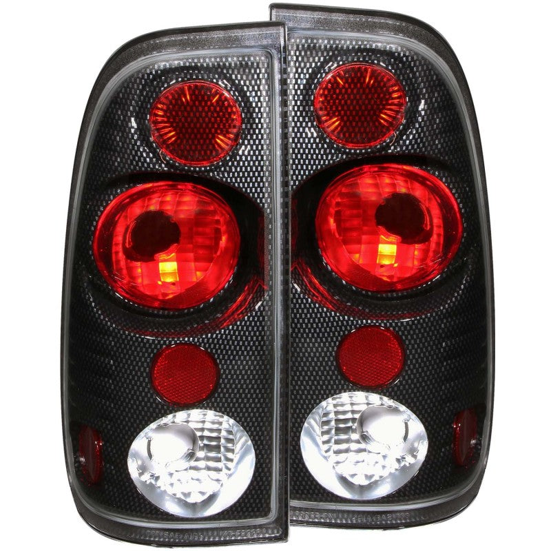 ANZO 1997-2003 Ford F-150 Taillights Carbon