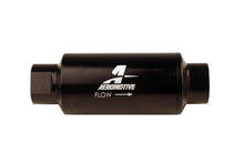Load image into Gallery viewer, Aeromotive In-Line Filter 10AN 10 Micron Microglass Element Bright-Dip Black 2in OD