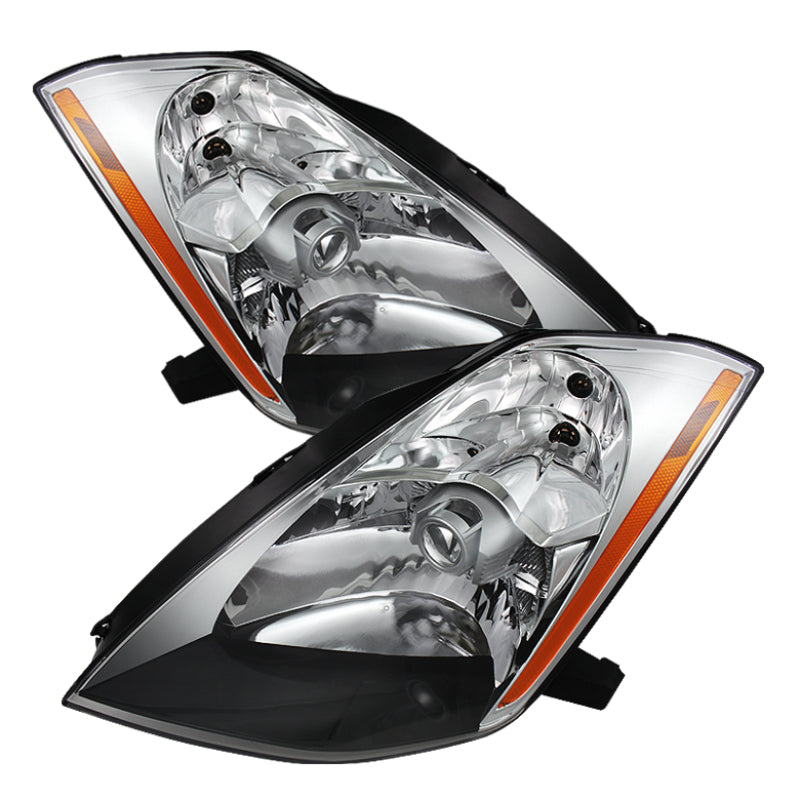 Xtune Nissan 350Z 03-05 (Hid Model Only) Crystal Headlights Chrome HD-JH-N350Z-HID-C