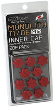 Load image into Gallery viewer, Project Kics M12 Monolith Cap - Red (Only Works For M12 Monolith Lugs) - 20 Pcs