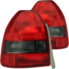 Load image into Gallery viewer, ANZO 1996-2000 Honda Civic Taillights Red/Smoke