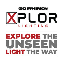 Load image into Gallery viewer, Go Rhino Xplor Bright Series Rectangle LED Flood Light Kit (Surface/Thread Std Mnt) 4x3 - Blk (Pair)