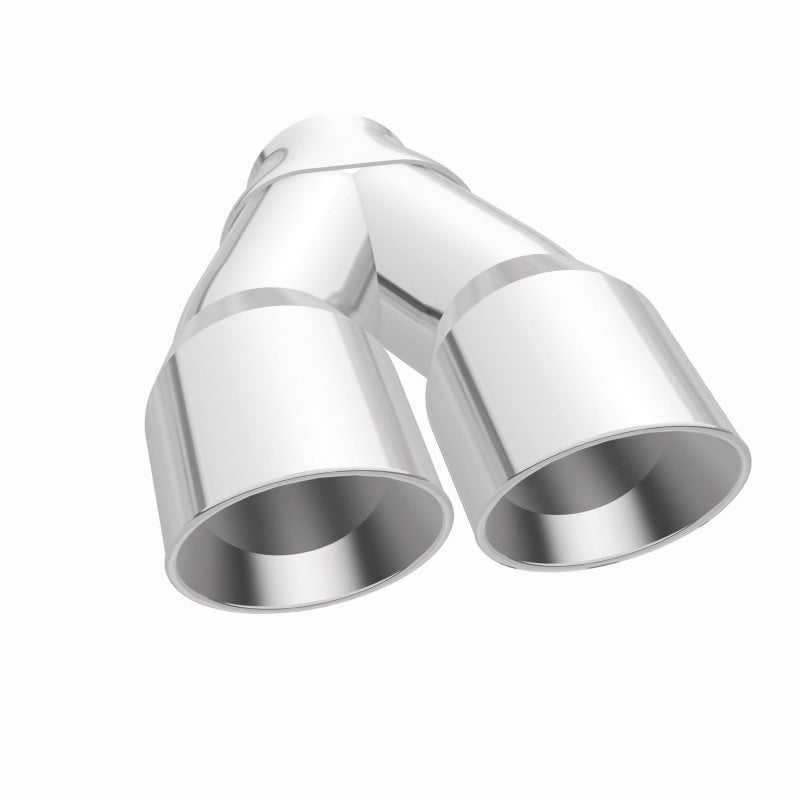 MagnaFlow Double Wall 3in Dual Round Polished Tip 2.25in Inlet