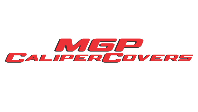 MGP 4 Caliper Covers Engraved Front & Rear MGP Yellow Finish Black Char 2008 Nissan 350Z