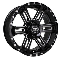 Load image into Gallery viewer, Enkei Commander 17x8 20mm Offset 5x127 Bolt Pattern 71.6 Bore Black Machined Wheel