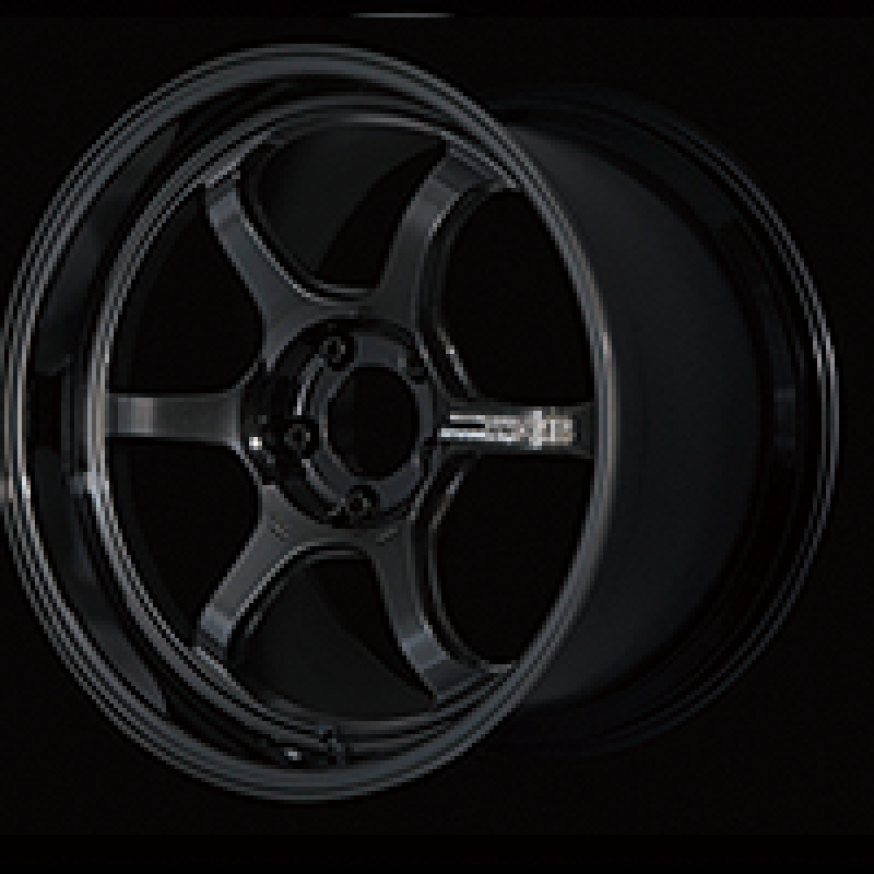Advan R6 18x9.5 +25 5-112 Racing Titanium Black Wheel