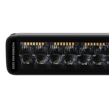 Load image into Gallery viewer, Go Rhino Xplor Blackout Combo Series Dbl Row LED Light Bar w/Amber (Side/Track Mount) 21.5in. - Blk