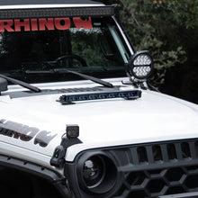 Load image into Gallery viewer, Go Rhino Xplor Blackout Combo Series Sgl Row LED Light Bar w/Amber (Side/Track Mount) 31.5in. - Blk