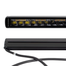 Load image into Gallery viewer, Go Rhino Xplor Blackout Combo Series Sgl Row LED Light Bar w/Amber (Side/Track Mount) 31.5in. - Blk