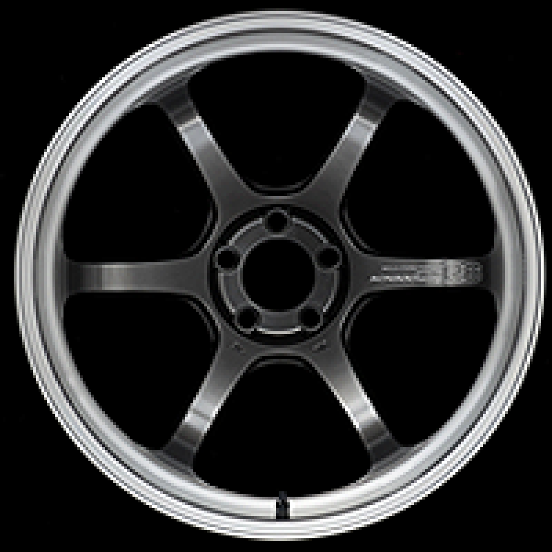 Advan R6 18x7.5 +44 5-112 Machining & Racing Hyper Black Wheel