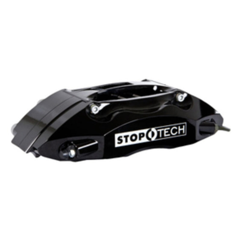 StopTech 06-08 350z (non-track) / 05-09 G35/G37AWD Front BBK ST40 355x32 Slotted Rotors Black Calipe