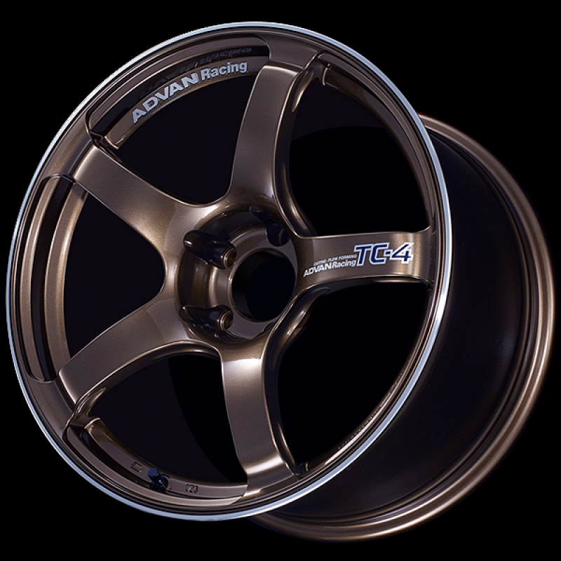 Advan TC4 15x8.0 +28 4-100 Racing Umber Bronze Wheel W/ Ring