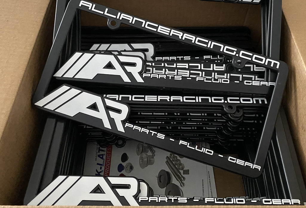 Alliance Racing License Plate Frame